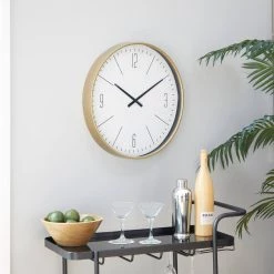 Top 10 🎉 White Glass Contemporary Wall Clock, 20" x 20" x 2" by Ivory and Iris 🌟 -Cheap Ivory and Iris Store D495818S 7