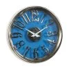 Coupon 👍 Blue Aluminum Contemporary Wall Clock, 12" x 12" x 2" by Ivory and Iris 🔔