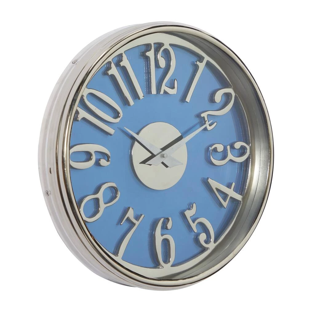 Coupon π Blue Aluminum Contemporary Wall Clock, 12" x 12" x 2" by Ivory and Iris π 2 Coupon π Blue Aluminum Contemporary Wall Clock, 12" x 12" x 2" by Ivory and Iris π - Image 2