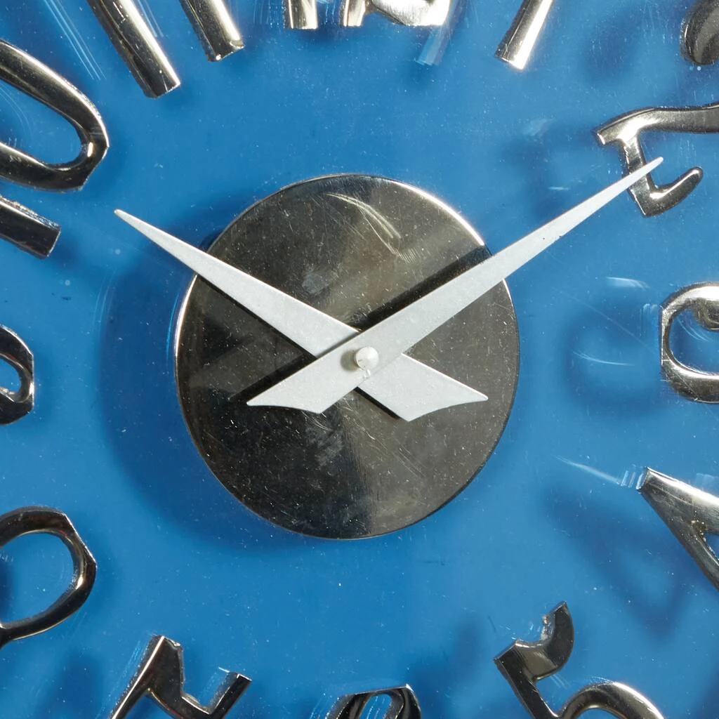 Coupon π Blue Aluminum Contemporary Wall Clock, 12" x 12" x 2" by Ivory and Iris π 3 Coupon π Blue Aluminum Contemporary Wall Clock, 12" x 12" x 2" by Ivory and Iris π - Image 3