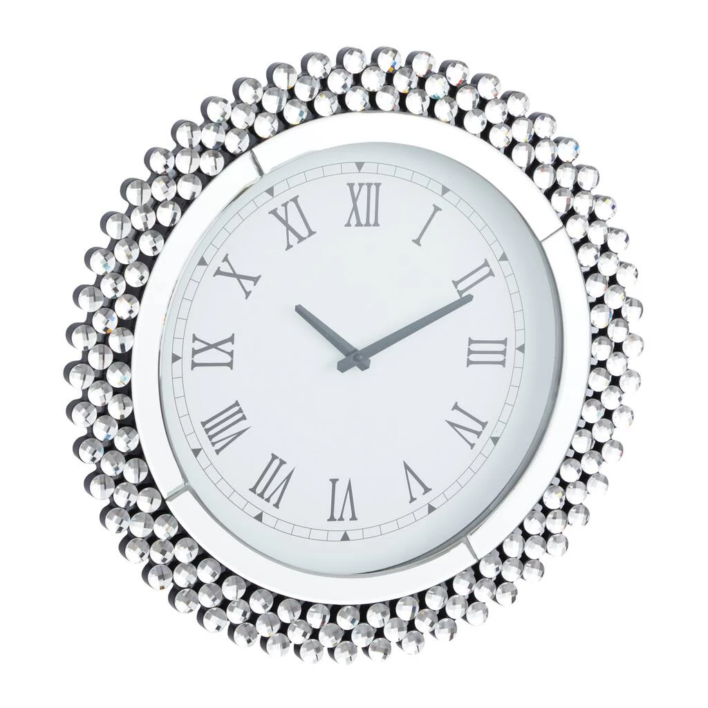 New π Silver MDF Glam Wall Clock, 20" x 2" x 20" by Ivory and Iris β€οΈ 2 New π Silver MDF Glam Wall Clock, 20" x 2" x 20" by Ivory and Iris β€οΈ - Image 2