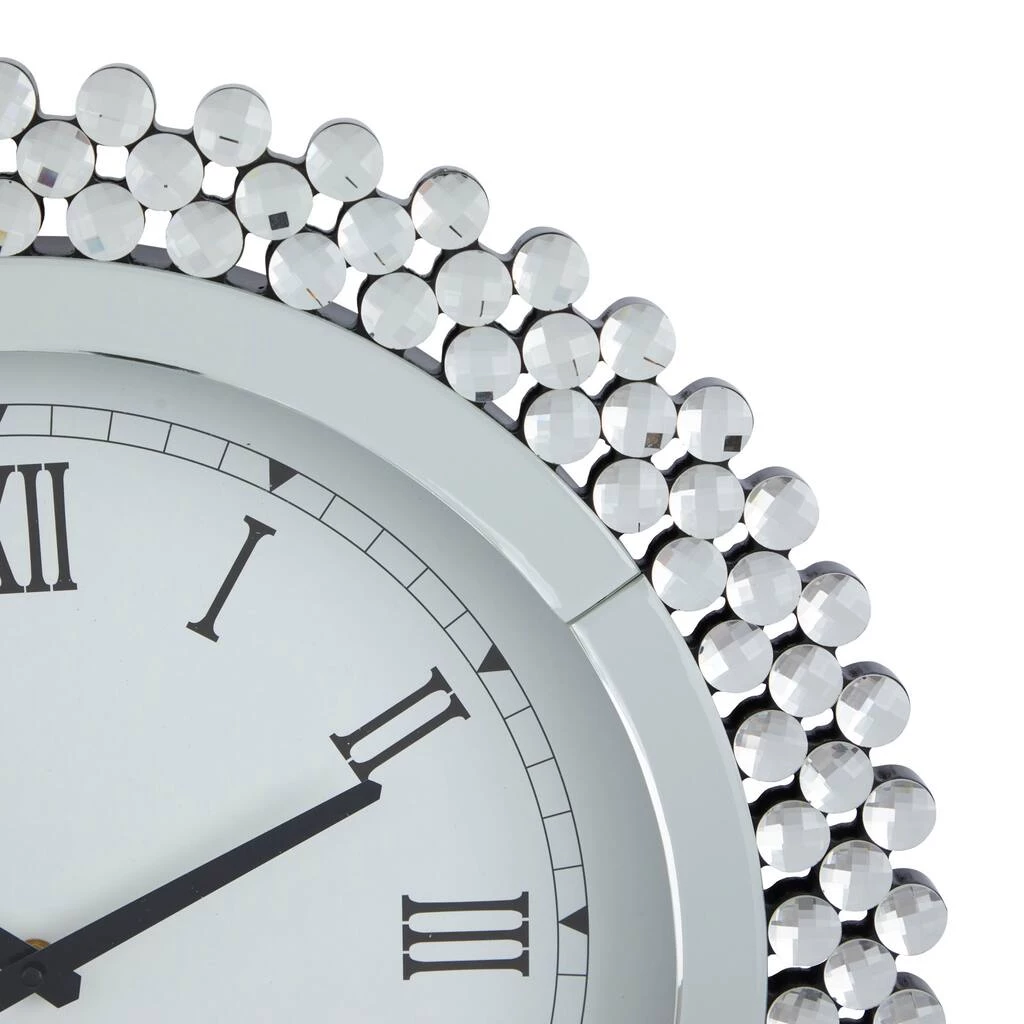 New π Silver MDF Glam Wall Clock, 20" x 2" x 20" by Ivory and Iris β€οΈ 3 New π Silver MDF Glam Wall Clock, 20" x 2" x 20" by Ivory and Iris β€οΈ - Image 3