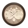 Best Pirce 💯 Brown Vintage Metal Wall Clock, 37" x 37" by Ivory and Iris 🔥
