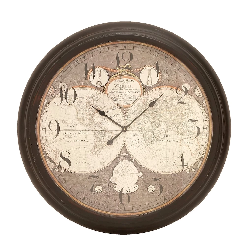 Best Pirce π― Brown Vintage Metal Wall Clock, 37" x 37" by Ivory and Iris π₯ 1 Best Pirce π― Brown Vintage Metal Wall Clock, 37" x 37" by Ivory and Iris π₯