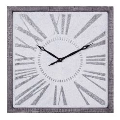 Brand new π₯° Grey Farmhouse Metal Wall Clock, 25" x 25" by Ivory and Iris π
