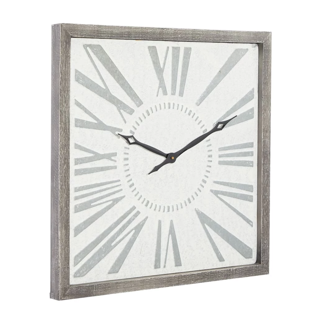 Brand new π₯° Grey Farmhouse Metal Wall Clock, 25" x 25" by Ivory and Iris π 2 Brand new π₯° Grey Farmhouse Metal Wall Clock, 25" x 25" by Ivory and Iris π - Image 2