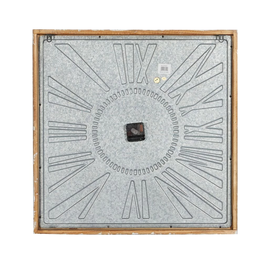 Brand new π₯° Grey Farmhouse Metal Wall Clock, 25" x 25" by Ivory and Iris π 5 Brand new π₯° Grey Farmhouse Metal Wall Clock, 25" x 25" by Ivory and Iris π - Image 5