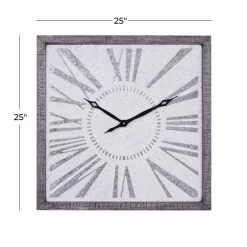 Brand new π₯° Grey Farmhouse Metal Wall Clock, 25" x 25" by Ivory and Iris π 14 Brand new π₯° Grey Farmhouse Metal Wall Clock, 25" x 25" by Ivory and Iris π -Cheap Ivory and Iris Store D495831S 7