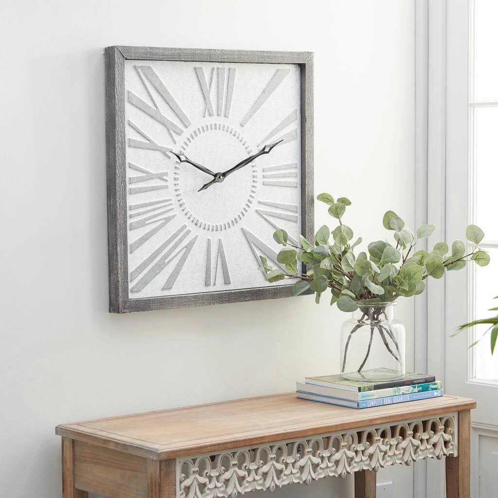 Brand new π₯° Grey Farmhouse Metal Wall Clock, 25" x 25" by Ivory and Iris π 8 Brand new π₯° Grey Farmhouse Metal Wall Clock, 25" x 25" by Ivory and Iris π - Image 8