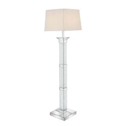 Outlet β Silver Crystal Glam Floor Lamp, 64" x 16" x 16" by Ivory and Iris βοΈ