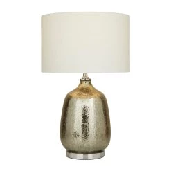 Coupon 👏 Silver Linen Traditional Table Lamp, 25" x 16" x 16" by Ivory and Iris ❤️