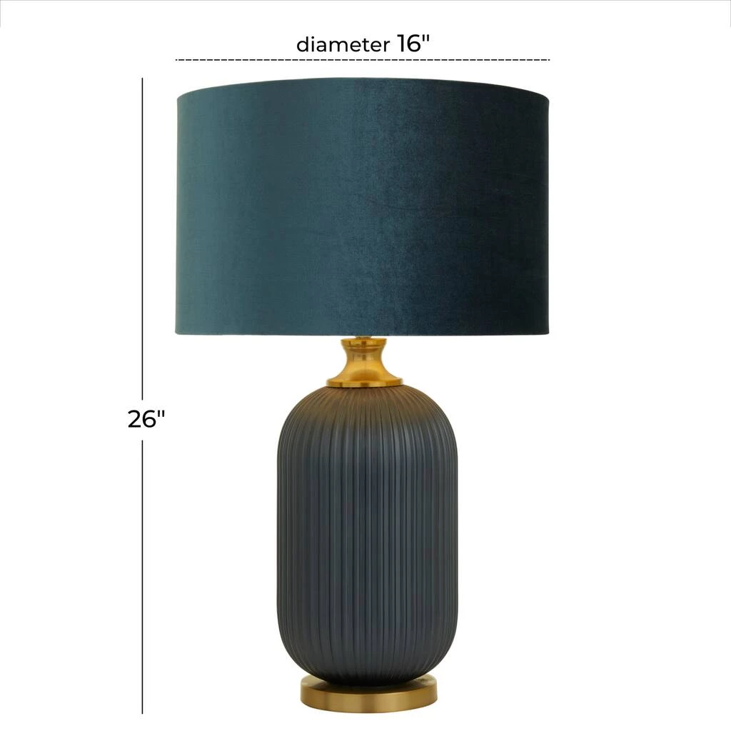 Best reviews of β Blue Velvet Transitional Table Lamp, 26" x 16" x 16" by Ivory and Iris π 7 Best reviews of β Blue Velvet Transitional Table Lamp, 26" x 16" x 16" by Ivory and Iris π - Image 7