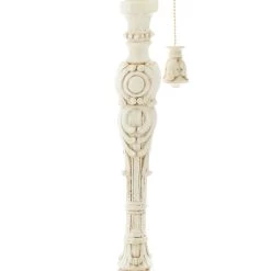 Deals 🔔 White Polystone Coastal Buffet Lamp 7" x 7" x 31" by Ivory and Iris 🧨 -Cheap Ivory and Iris Store D495996S 4