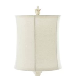 Deals 🔔 White Polystone Coastal Buffet Lamp 7" x 7" x 31" by Ivory and Iris 🧨 -Cheap Ivory and Iris Store D495996S 5
