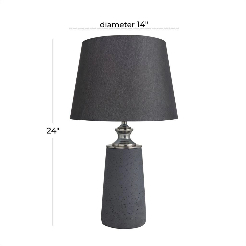 Best deal π₯° Black Cement Modern Table Lamp, 24" x 14" x 14" by Ivory and Iris π 7 Best deal π₯° Black Cement Modern Table Lamp, 24" x 14" x 14" by Ivory and Iris π - Image 7