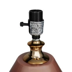 Best Pirce ⌛ Pink Polyester Glam Table Lamp, 20" x 13" x 13" by Ivory and Iris ✨ -Cheap Ivory and Iris Store D496004S 6