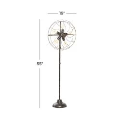 Best Pirce ❤️ Brown Metal Industrial Floor Lamp, 55" x 19" x 11" by Ivory and Iris 🧨 -Cheap Ivory and Iris Store D496008S 8