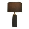 Best reviews of 🔔 Brown Cement Modern Table Lamp, 23" x 14" x 14" by Ivory and Iris 💯