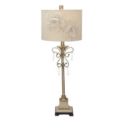 Top 10 π₯ Set of 2 Tan Metal Glam Buffet Lamp, 32" by Ivory and Iris π