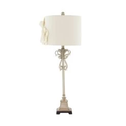 Top 10 🔥 Set of 2 Tan Metal Glam Buffet Lamp, 32" by Ivory and Iris 😀 -Cheap Ivory and Iris Store D496015S 3