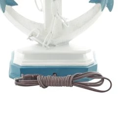 Best reviews of 🛒 Set of 2 Blue Polystone Nautical Table Lamp, 28" by Ivory and Iris 🎉 -Cheap Ivory and Iris Store D496018S 11