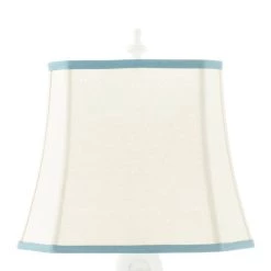 Best reviews of 🛒 Set of 2 Blue Polystone Nautical Table Lamp, 28" by Ivory and Iris 🎉 -Cheap Ivory and Iris Store D496018S 6