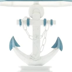 Best reviews of 🛒 Set of 2 Blue Polystone Nautical Table Lamp, 28" by Ivory and Iris 🎉 -Cheap Ivory and Iris Store D496018S 8