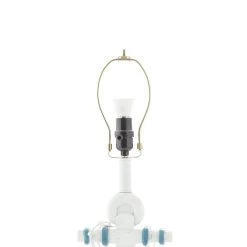 Best reviews of 🛒 Set of 2 Blue Polystone Nautical Table Lamp, 28" by Ivory and Iris 🎉 -Cheap Ivory and Iris Store D496018S 9