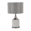 Cheap 🌟 Grey Metal Traditional Table Lamp, 24" x 15" x 15" by Ivory and Iris 💯