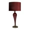 Coupon 🔔 Red Velvet Glam Table Lamp, 27" x 13" x 13" by Ivory and Iris 🤩