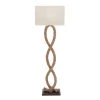 Wholesale ⭐ Brown Jute Rope and Iron Rustic Floor Lamp, 63" x 20" x 9" by Ivory and Iris 🛒