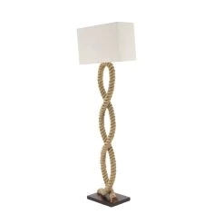 Wholesale ⭐ Brown Jute Rope and Iron Rustic Floor Lamp, 63" x 20" x 9" by Ivory and Iris 🛒 -Cheap Ivory and Iris Store D496024S 4