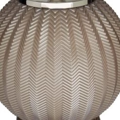 Cheapest ❤️ Grey Polyester Transitional Table Lamp, 27" x 17" x 17" by Ivory and Iris ❤️ 13 Cheapest ❤️ Grey Polyester Transitional Table Lamp, 27" x 17" x 17" by Ivory and Iris ❤️ -Cheap Ivory and Iris Store D496025S 5