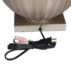 Cheapest ❤️ Grey Polyester Transitional Table Lamp, 27" x 17" x 17" by Ivory and Iris ❤️ 14 Cheapest ❤️ Grey Polyester Transitional Table Lamp, 27" x 17" x 17" by Ivory and Iris ❤️ -Cheap Ivory and Iris Store D496025S 6