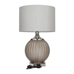 Cheapest ❤️ Grey Polyester Transitional Table Lamp, 27" x 17" x 17" by Ivory and Iris ❤️ 15 Cheapest ❤️ Grey Polyester Transitional Table Lamp, 27" x 17" x 17" by Ivory and Iris ❤️ -Cheap Ivory and Iris Store D496025S 7
