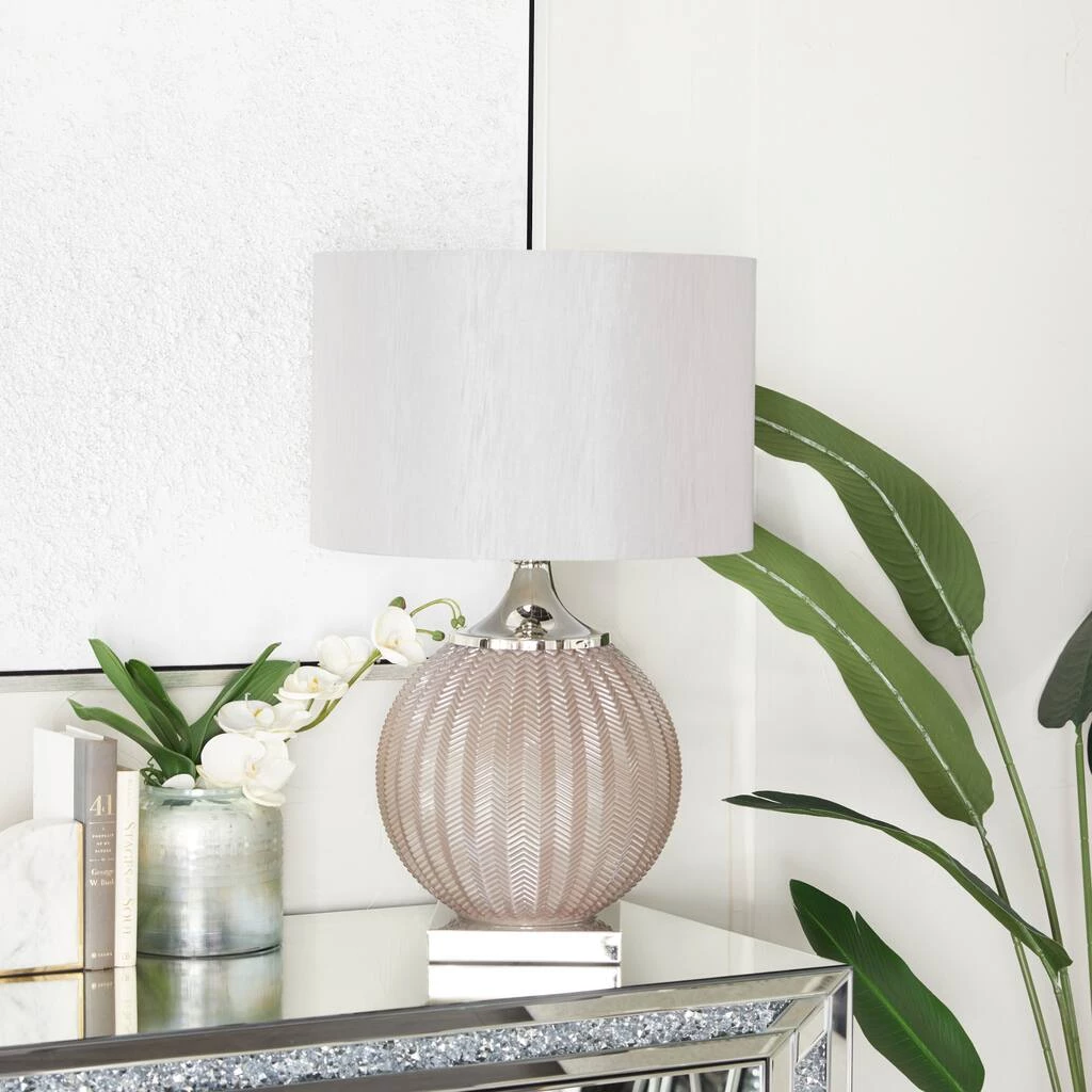 Cheapest ❤️ Grey Polyester Transitional Table Lamp, 27" x 17" x 17" by Ivory and Iris ❤️ 9 Cheapest ❤️ Grey Polyester Transitional Table Lamp, 27" x 17" x 17" by Ivory and Iris ❤️ - Image 9