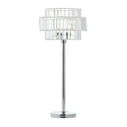 Best reviews of π₯ Silver Iron Contemporary Table Lamp, 30" x 13" x 13" by Ivory and Iris π