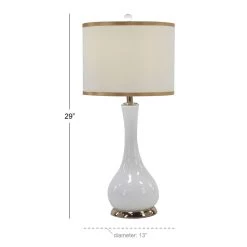 Buy 🎁 Set of 2 Gold Metal Traditional Table Lamp, 29" x 13" x 13" by Ivory and Iris 💯 -Cheap Ivory and Iris Store D496029S 6