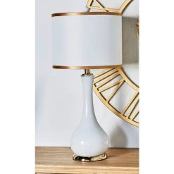 Buy 🎁 Set of 2 Gold Metal Traditional Table Lamp, 29" x 13" x 13" by Ivory and Iris 💯 -Cheap Ivory and Iris Store D496029S 7