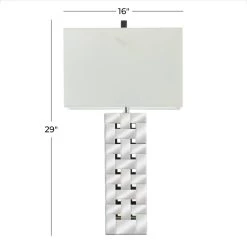 Discount π Silver Glass Glam Table Lamp, 29" x 10" x 16" by Ivory and Iris π 18 Discount π Silver Glass Glam Table Lamp, 29" x 10" x 16" by Ivory and Iris π -Cheap Ivory and Iris Store D496038S 9