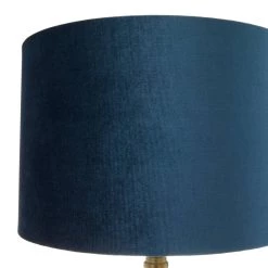 Flash Sale ⌛ Blue Glass Transitional Table Lamp, 20" x 13" x 13" by Ivory and Iris ❤️ -Cheap Ivory and Iris Store D496039S 5