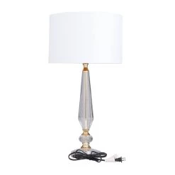 Top 10 🧨 White Linen Traditional Buffet Lamp, 27" x 14" x 14" by Ivory and Iris ⭐ -Cheap Ivory and Iris Store D496042S 6