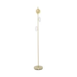 Best Pirce 🔥 Gold Iron Modern Floor Lamp, 67" x 10" x 10" by Ivory and Iris 💯 -Cheap Ivory and Iris Store D496046S 7