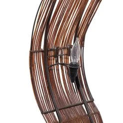 Budget 😍 Brown Bamboo and Iron Coastal Floor Lamp, 67" x 17" x 7" by Ivory and Iris ✨ -Cheap Ivory and Iris Store D496055S 8