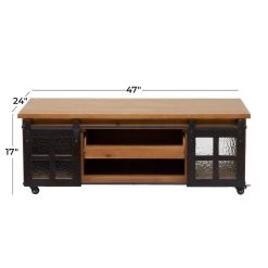 Best Sale π 47" Brown Fir Industrial Coffee Table by Ivory and Iris π 22 Best Sale π 47" Brown Fir Industrial Coffee Table by Ivory and Iris π -Cheap Ivory and Iris Store D496265S 11