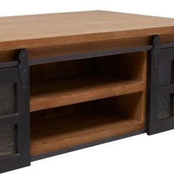 Best Sale π 47" Brown Fir Industrial Coffee Table by Ivory and Iris π 17 Best Sale π 47" Brown Fir Industrial Coffee Table by Ivory and Iris π -Cheap Ivory and Iris Store D496265S 6