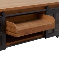 Best Sale π 47" Brown Fir Industrial Coffee Table by Ivory and Iris π 19 Best Sale π 47" Brown Fir Industrial Coffee Table by Ivory and Iris π -Cheap Ivory and Iris Store D496265S 8