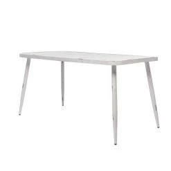 Flash Sale π White Aluminum Farmhouse Outdoor Dining Table, 30" x 59" x 28" by Ivory and Iris π₯°