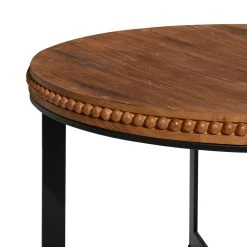 Top 10 👏 30" Brown Wood Industrial Coffee Table by Ivory and Iris 🌟 -Cheap Ivory and Iris Store D496286S 3