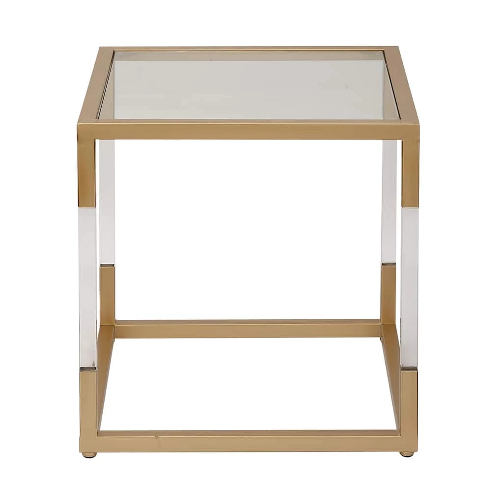 Best Sale π 20" Gold Modern Acrylic Accent Table by Ivory and Iris β¨ 1 Best Sale π 20" Gold Modern Acrylic Accent Table by Ivory and Iris β¨